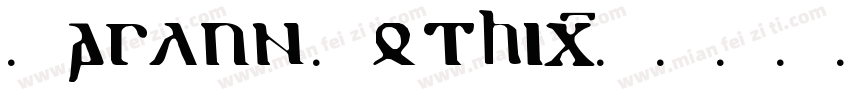 Maglun Gothic字体转换